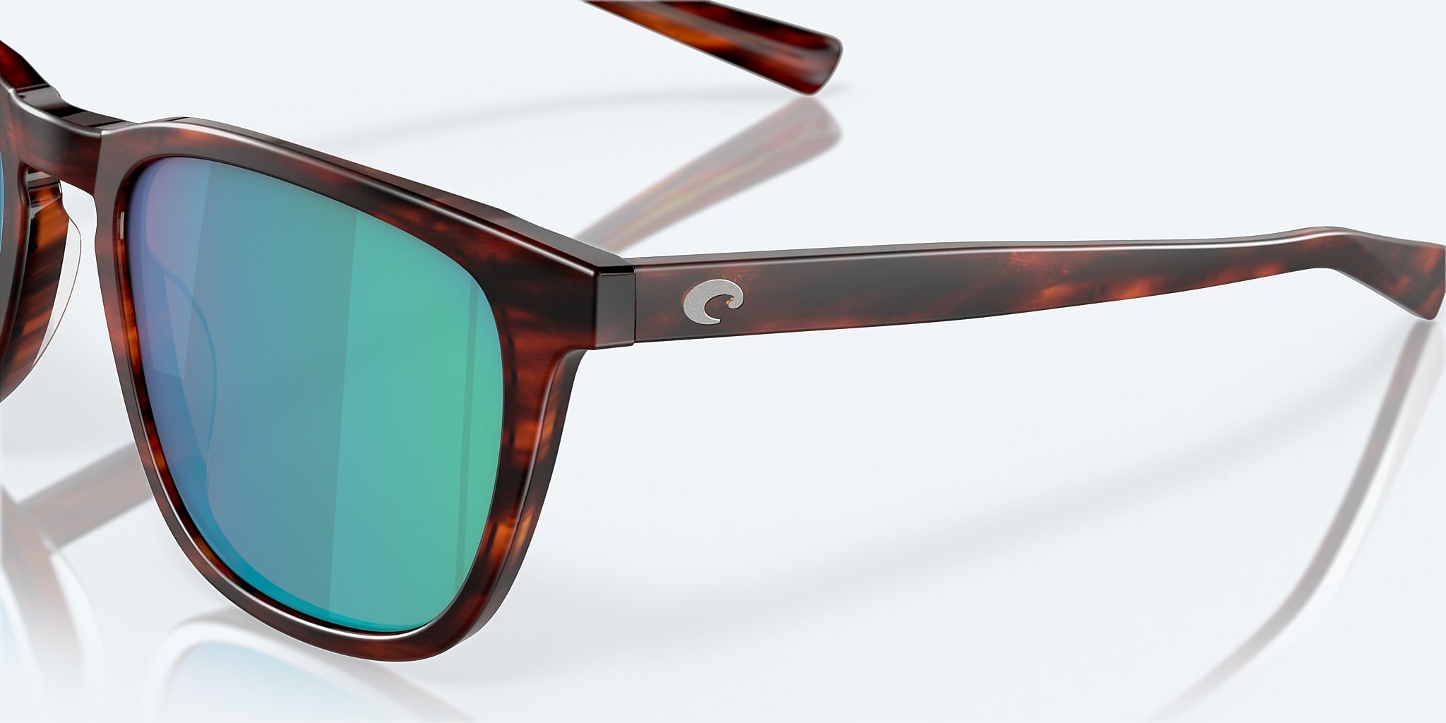 Costa Sullivan Green Mirror Polarized Glass (580G) Sunglasses