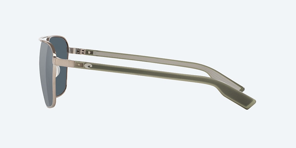 Costa Wader Gray Silver Polarized Polycarbonate (580P) Sunglasses