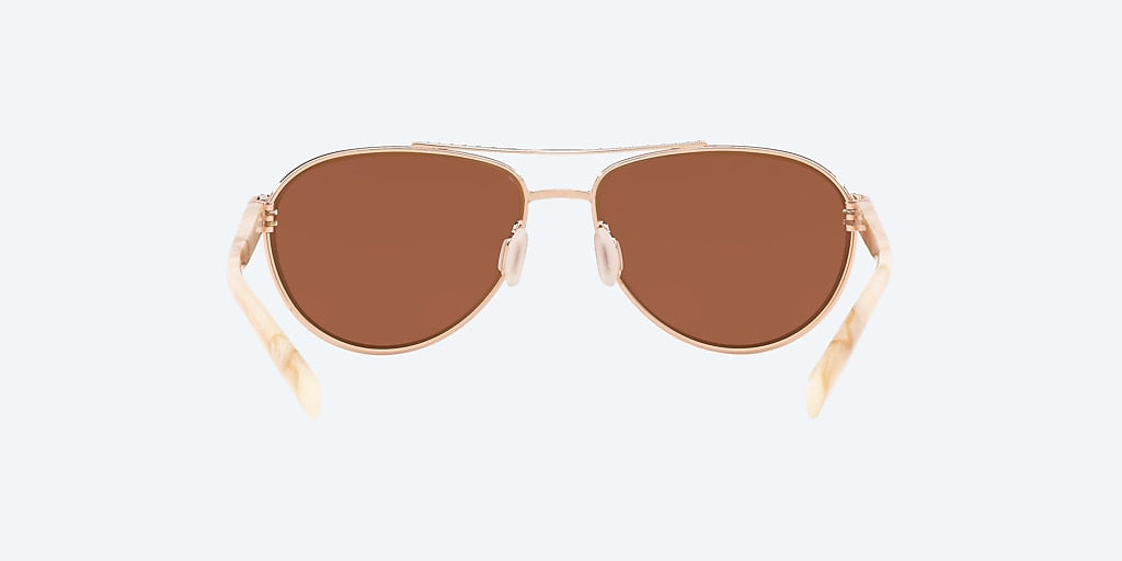 Costa Fernandina Copper Silver Mirror Polarized Polycarbonate (580P) Sunglasses