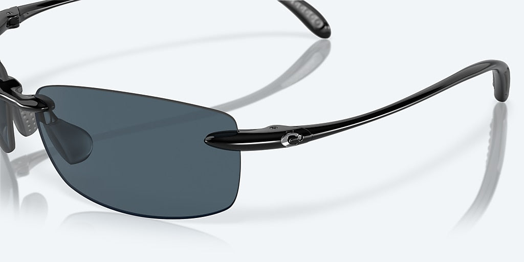 Costa Ballast Gray Polarized Polycarbonate (580P) Sunglasses