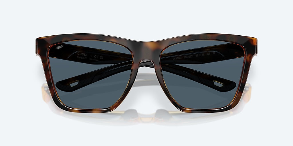 Costa Panga II Gray Polarized Polycarbonate (580P) Sunglasses