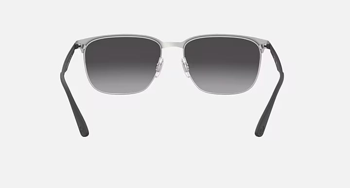 Ray-Ban 3569 Sunglasses: Polished Black On Silver/Grey Gradient