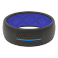 Groove Life Hero - Police Blue & White Flag Silicone Ring