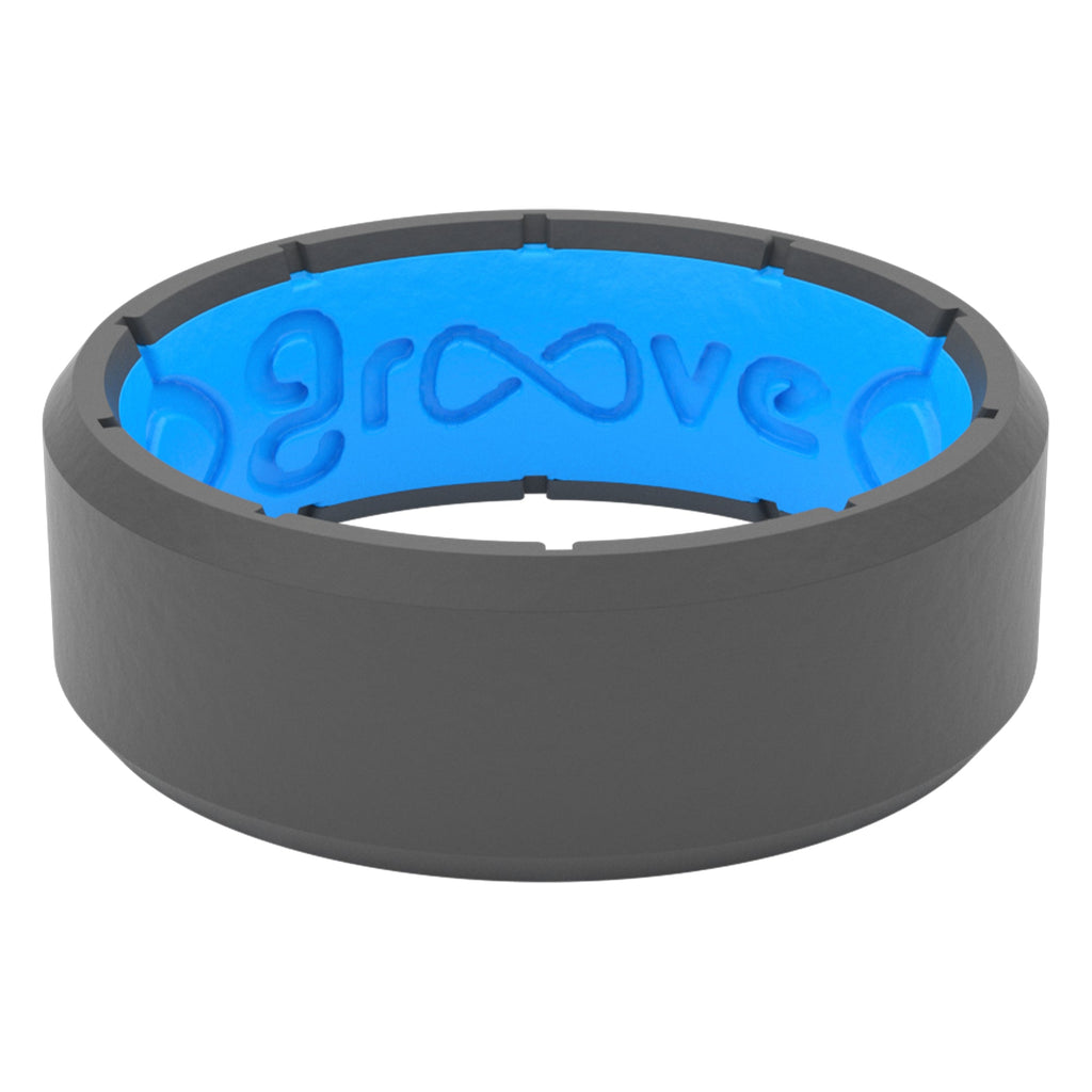 Groove Life Edge Black Ring men rings best rings for men best rings for working men groove life best rings rings black silicone rings for men black silicone rings for men edge ring black football rings rings for football players rings for baseball players best rings for men best rings for working men gray rings for men deep stone grey ring groove life edge deep stone grey ring charcoal rings