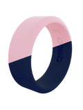 Wedding ring women silicone durable cute pretty two tone duo