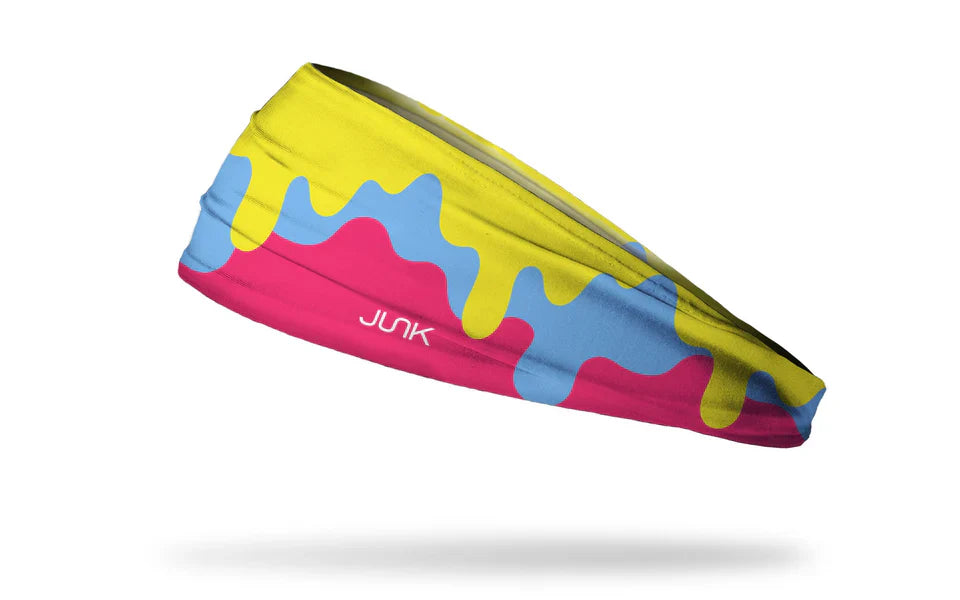 Junk Brands Hot Yellow Double Drip Big Bang Lite Headband