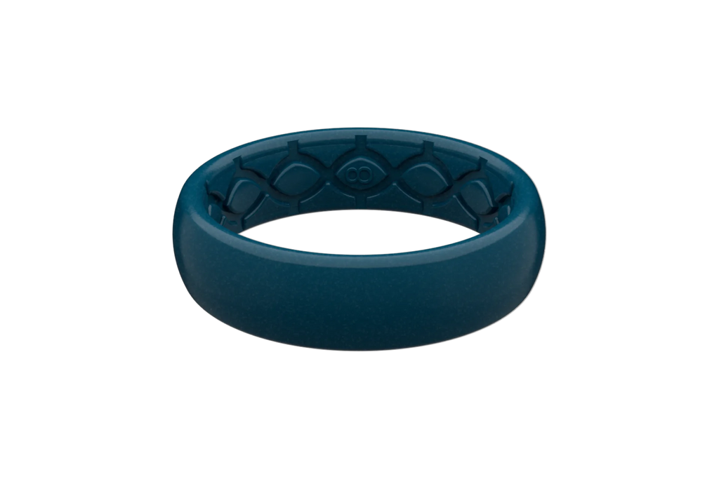 Groove Life Satin Dark Ocean Thin - Women's Silicone Ring