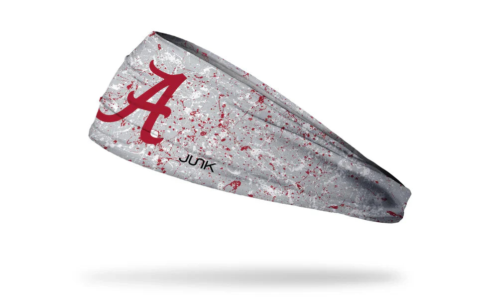 Junk Brands University of Alabama: Splatter Gray Big Bang Lite Headband