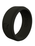 Wedding band silicone men durable black workout ring 