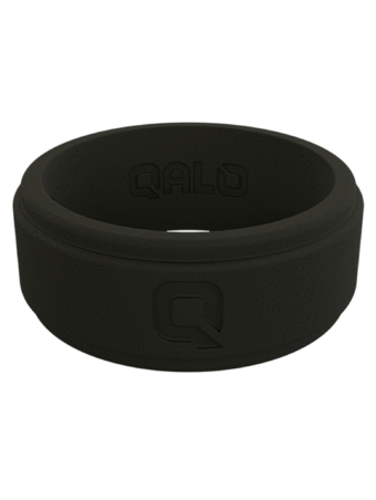 Wedding band silicone men durable black workout ring  Edit alt text